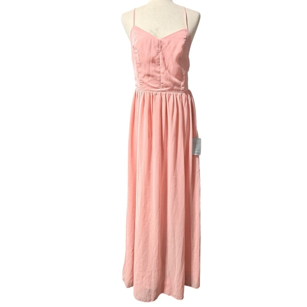 Adelyn Rae Light Pink Rooftop Icing Dress Size M Formal  Prom Bridesmaid Chiffon